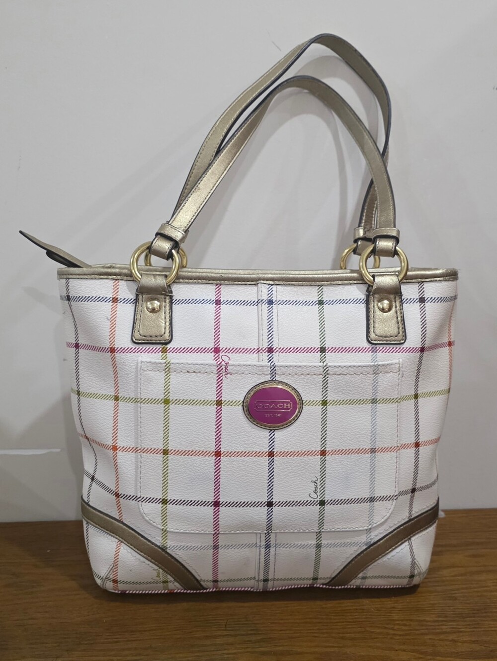 Coach Signature Coated Canvas Signature Tote bag